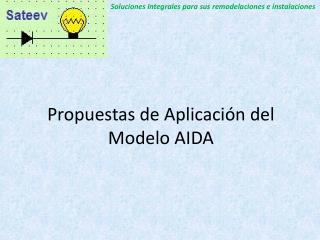 Propuestas de Aplicación del Modelo AIDA