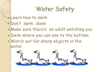 Water Safety