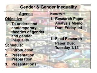 Gender &amp; Gender Inequality