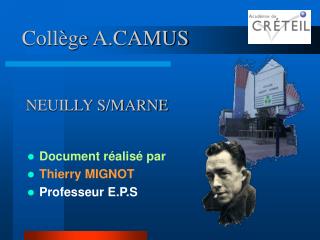 Collège A.CAMUS NEUILLY S/MARNE