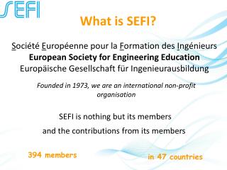 What is SEFI?