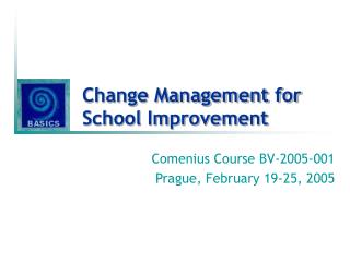 Change Management for School Improvement