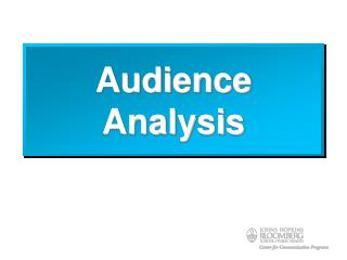 Audience Analysis