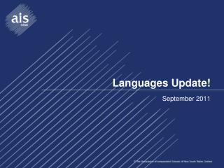 Languages Update!