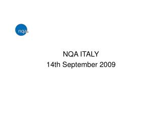 NQA ITALY 14th September 2009