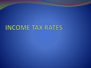 INCOME TAX RATES