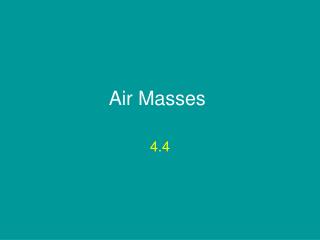 Air Masses