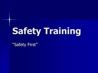 Safety Training