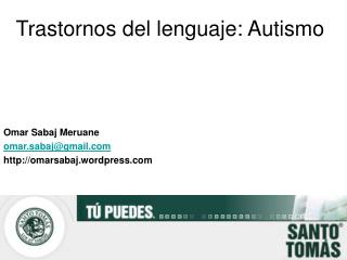 Trastornos del lenguaje: Autismo