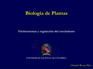 Fitohormonas y regulación del crecimiento