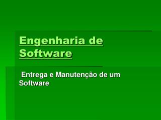 Engenharia de Software