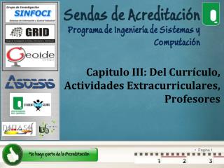 Capitulo III: Del Currículo, Actividades Extracurriculares, Profesores