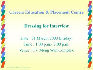 Careers Education &amp; Placement Centre