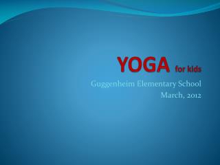 YOGA for kids