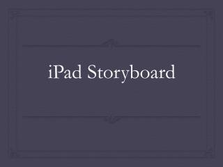 iPad Storyboard