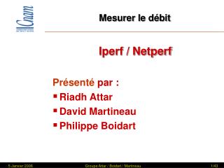 Mesurer le débit