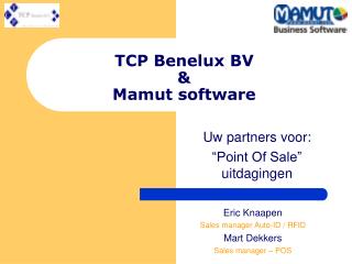 TCP Benelux BV &amp; Mamut software