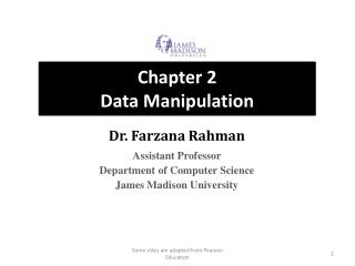 Chapter 2 Data Manipulation