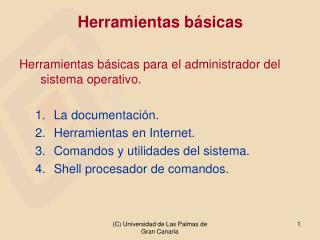 Herramientas básicas