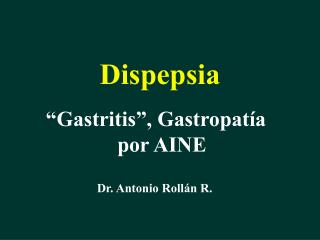 Dispepsia