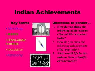 Indian Achievements