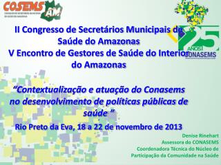 II Congresso de Secretários Municipais de Saúde do Amazonas