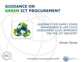 GUIDANCE ON GREEN ICT PROCUREMENT