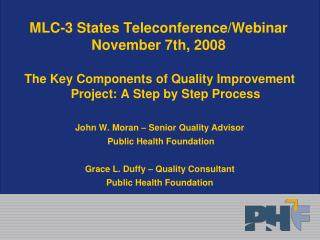 MLC-3 States Teleconference/Webinar November 7th, 2008