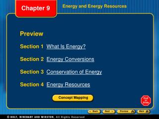 Energy and Energy Resources