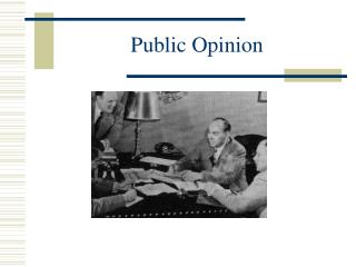 Public Opinion