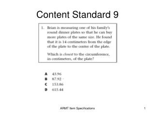 Content Standard 9