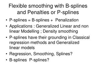 Flexible smoothing with B-splines and Penalties or P-splines