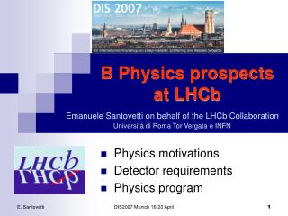 B Physics prospects at LHCb