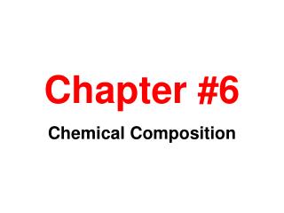 Chapter #6