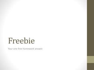 Freebie