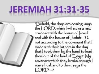 Jeremiah 31:31-35