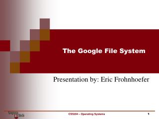 The Google File System