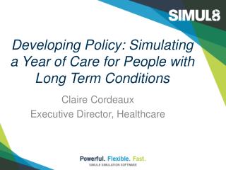 Developing Policy: Simulating a Year of Care for People with Long Term Conditions