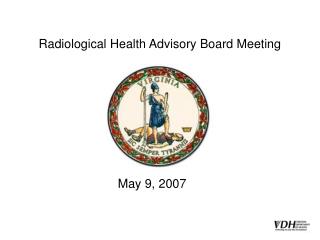 Radiological Health Advisory Board Meeting