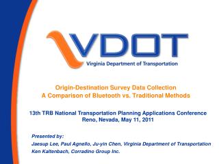 Origin-Destination Survey Data Collection A Comparison of Bluetooth vs. Traditional Methods