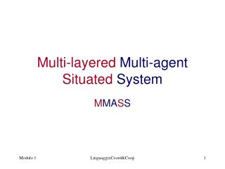 Multi-layered Multi-agent Situated System