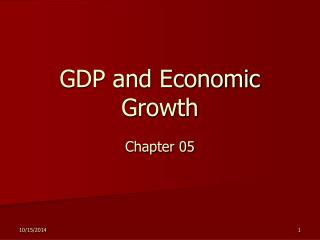 GDP and Economic Growth