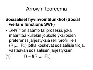 Arrow’n teoreema