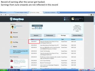 Record of earning after the server got hacked.