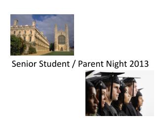 Senior Student / Parent Night 2013