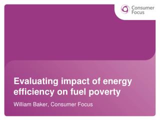 Evaluating impact of energy efficiency on fuel poverty