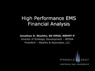 High Performance EMS Financial Analysis