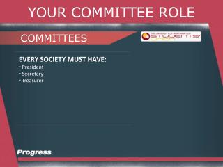 YOUR COMMITTEE ROLE