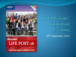Yr 12 Parents’ Information Evening