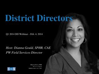 Q1 2014 DD Webinar – Feb. 4, 2014